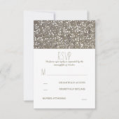 Rustieke Baby's Breath Bruiloft RSVP Kaart (Voorkant)