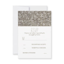 Rustieke Baby's Breath Bruiloft RSVP Kaart