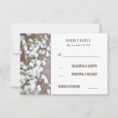 Rustieke Baby's Breath Bruiloft RSVP Kaarten (Voorkant)