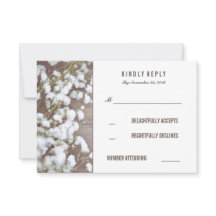 Rustieke Baby's Breath Bruiloft RSVP Kaarten