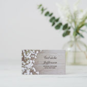 Rustieke Baby's Breath Country Barn Floral Visitekaartje (Staand voorkant)