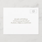 Rustieke Baby's Breath Country Bruiloft RSVP Uitnodiging Briefkaart (Achterkant)