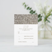 Rustieke Baby's Breath Country Bruiloft RSVP Uitnodiging Briefkaart (Staand voorkant)