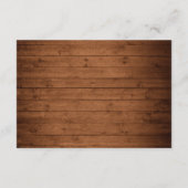 Rustieke Baby's Breath Lights Receptie Informatiekaartje (Achterkant)