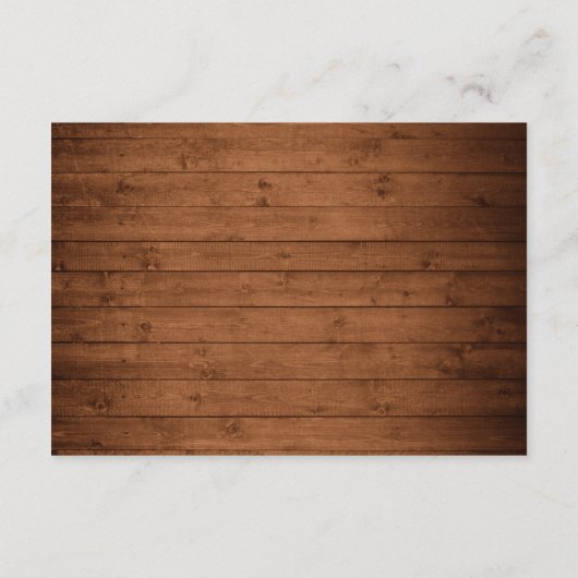 Rustieke Baby's Breath Lights Receptie Informatiekaartje (Achterkant)