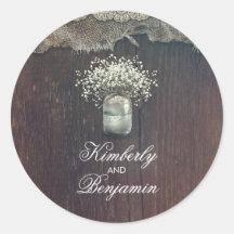 Rustieke Baby's Breath Mason Jar Barn Bruiloft