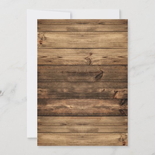 Rustieke Baby's Breath Mason Jar Lights Bruiloft I Kaart (Achterkant)