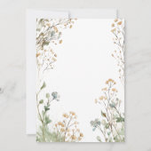 Rustieke Baby's Breath Waterverf Bridal Brunch Kaart (Achterkant)