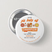 Rustieke Backwedstrijd Pompoentaart Competitie Kam Ronde Button 5,7 Cm (Voorkant /achterkant)