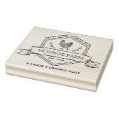 Rustieke Badge Familieboerderij Eierkartonnen Stem Rubberstempel (Stempel)