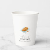 Rustieke bakkeet in het oven Baby shower Papieren Bekers (Achterkant)