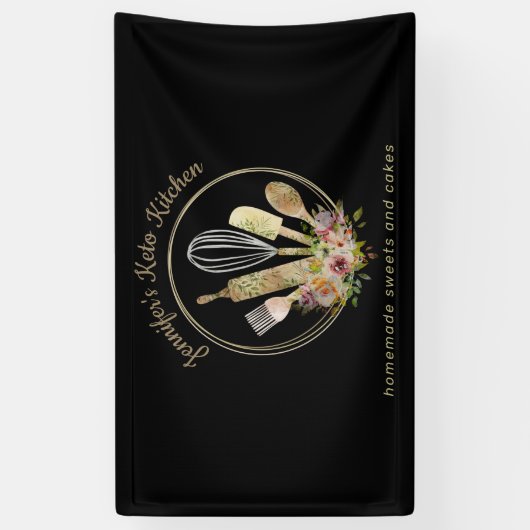 Rustieke Bakkerij Gezonde Pastry Home mades chef-k Spandoek (Verticaal)