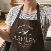Rustieke Bakkerij Hoofdbakker Typografie Modern Schort