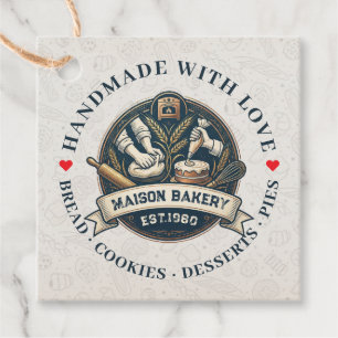 Rustieke Bakkerij Winkel Gebak Dessert Zoete Taart Bedankjes Labels