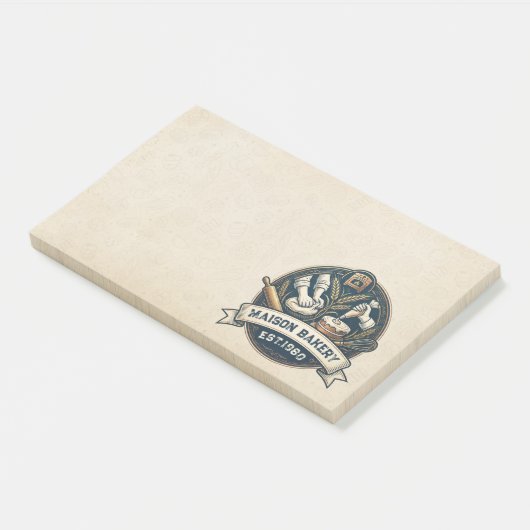 Rustieke Bakkerij Winkel Gebak Dessert Zoete Taart Post-it® Notes (Schuin)