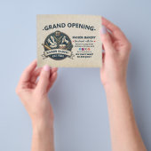 Rustieke Bakkerij Winkel Gebak Grand Opening Flyer (Hand)