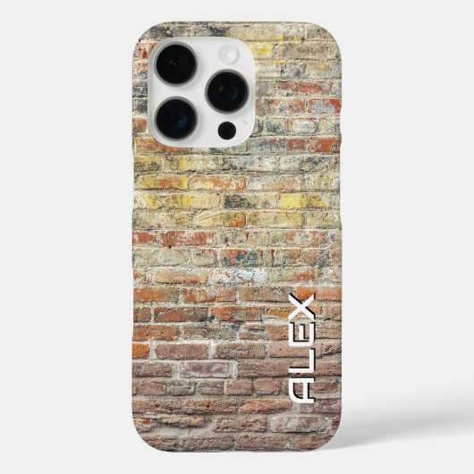 Rustieke bakstenen muur - getextureerd architecton Case-Mate iPhone case (Achterkant)