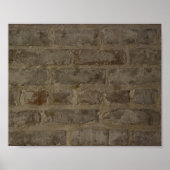 Rustieke Bakstenen Muur Poster (Voorkant)