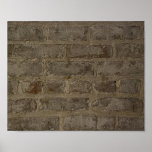 Rustieke Bakstenen Muur Poster