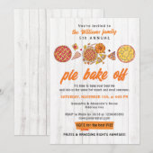 Rustieke bakwedstrijd Friendsgiving Pompoentaart Kaart (Voorkant / Achterkant)