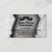 Rustieke  Barbershop Haar Stylist Barber Shop Visitekaartje (Achterkant)
