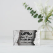 Rustieke  Barbershop Haar Stylist Barber Shop Visitekaartje (Staand voorkant)