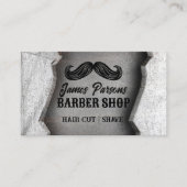 Rustieke  Barbershop Haar Stylist Barber Shop Visitekaartje (Voorkant)