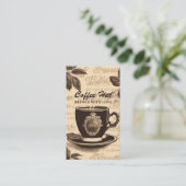 Rustieke  Barista Coffee Shop Cafe Visitekaartje (Staand voorkant)