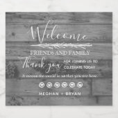 Rustieke Barnyard bruiloft dank u Bier Etiket (Enkel label)