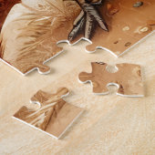 Rustieke Barnyard Chickens Boho Laptop Mouw Legpuzzel (Zijkant)