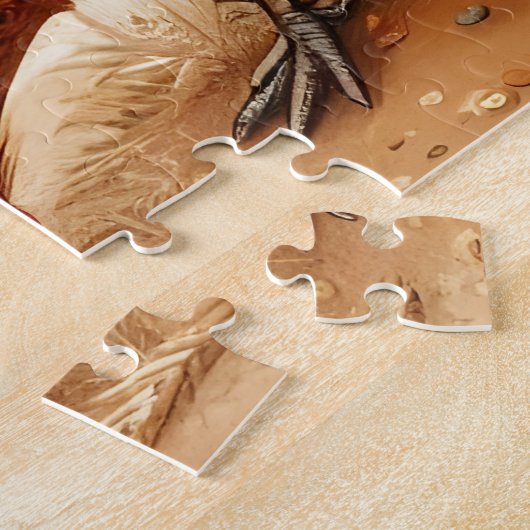 Rustieke Barnyard Chickens Boho Laptop Mouw Legpuzzel (Zijkant)