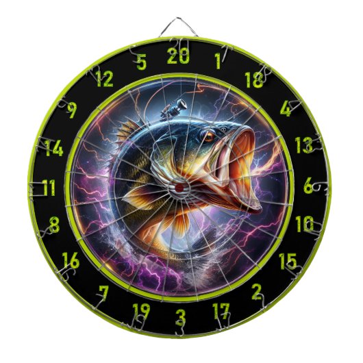 Rustieke baskunst voor gameliefhebbers dartbord (Voorkant)