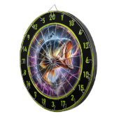 Rustieke baskunst voor gameliefhebbers dartbord (Voorkant Rechts)