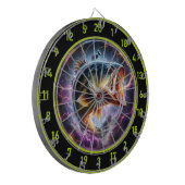 Rustieke baskunst voor gameliefhebbers dartbord (Voorkant Links)