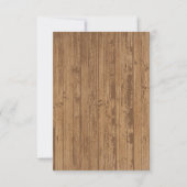 Rustieke BBQ-Baby Grill Baby shower Bedankkaart (Achterkant)