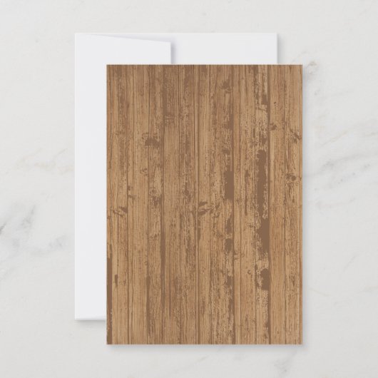 Rustieke BBQ-Baby Grill Baby shower Bedankkaart (Achterkant)