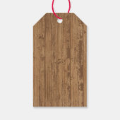 Rustieke BBQ-Baby Grill Baby shower Cadeaulabel (Achterkant)