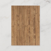 Rustieke BBQ-Baby Grill Baby shower Informatiekaartje (Achterkant)