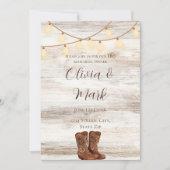 Rustieke BBQ Repetitie Diner Uitnodiging (Voorkant)