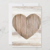 Rustieke BBQ Repetitie Diner Uitnodiging (Achterkant)