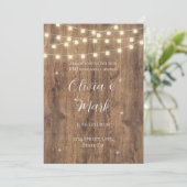 Rustieke BBQ Repetitie Diner Uitnodiging (Staand voorkant)