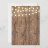 Rustieke BBQ Repetitie Diner Uitnodiging (Achterkant)