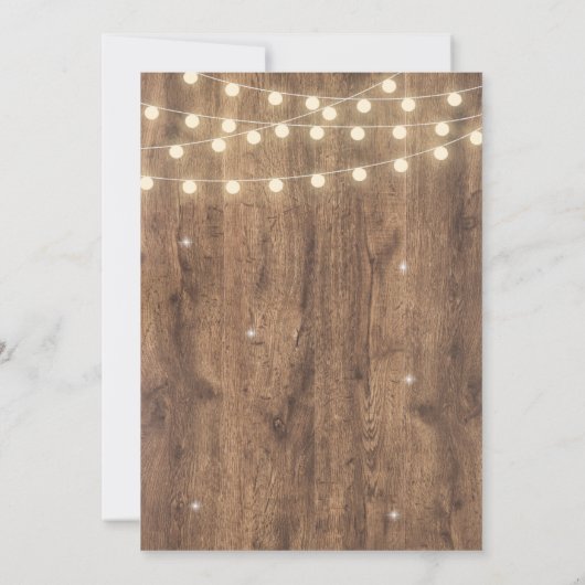 Rustieke BBQ Repetitie Diner Uitnodiging (Achterkant)