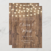 Rustieke BBQ Repetitie Diner Uitnodiging (Voorkant / Achterkant)