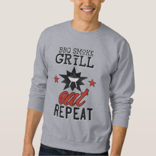 Rustieke BBQ Smoke Grill EAT REPEAT Trui