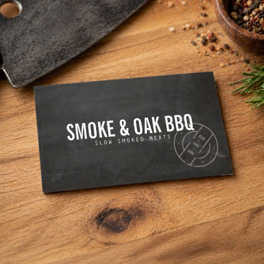 Rustieke BBQ Smokehouse Visitekaartje