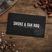 Rustieke BBQ Smokehouse Visitekaartje