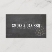 Rustieke BBQ Smokehouse Visitekaartje (Voorkant)