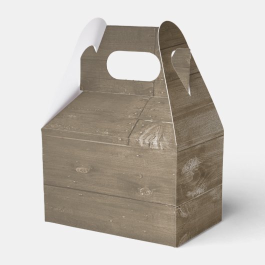 Rustieke Beach Gable Favor Box Bedankdoosjes (Achterkant)