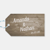 Rustieke Beach Gift Labels Cadeaulabel (Achterkant Horizontaal)